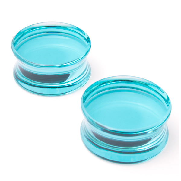 Gorilla Glass Turquoise Solid Plugs