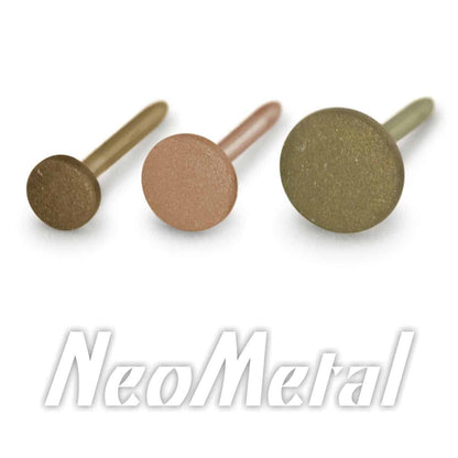 Neometal - Threadless Textured-Finish Disk Ends