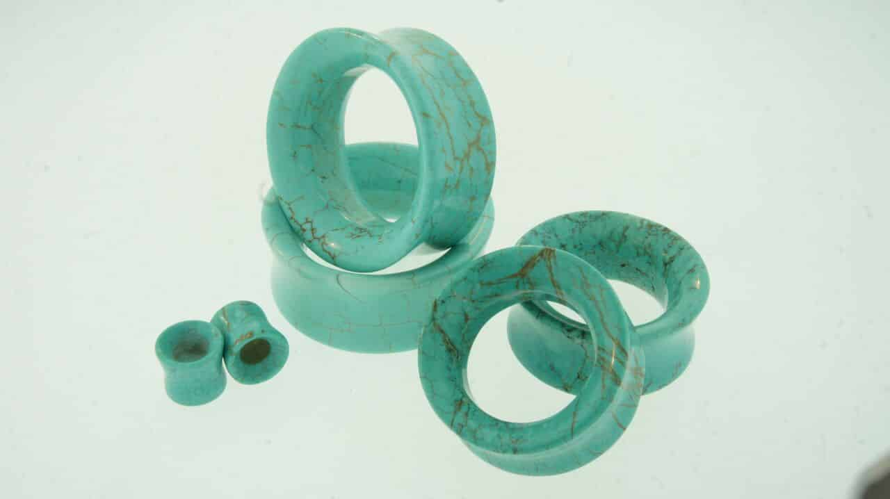 "Turquoise" Magnesite  Eyelets  by Diablo Organics