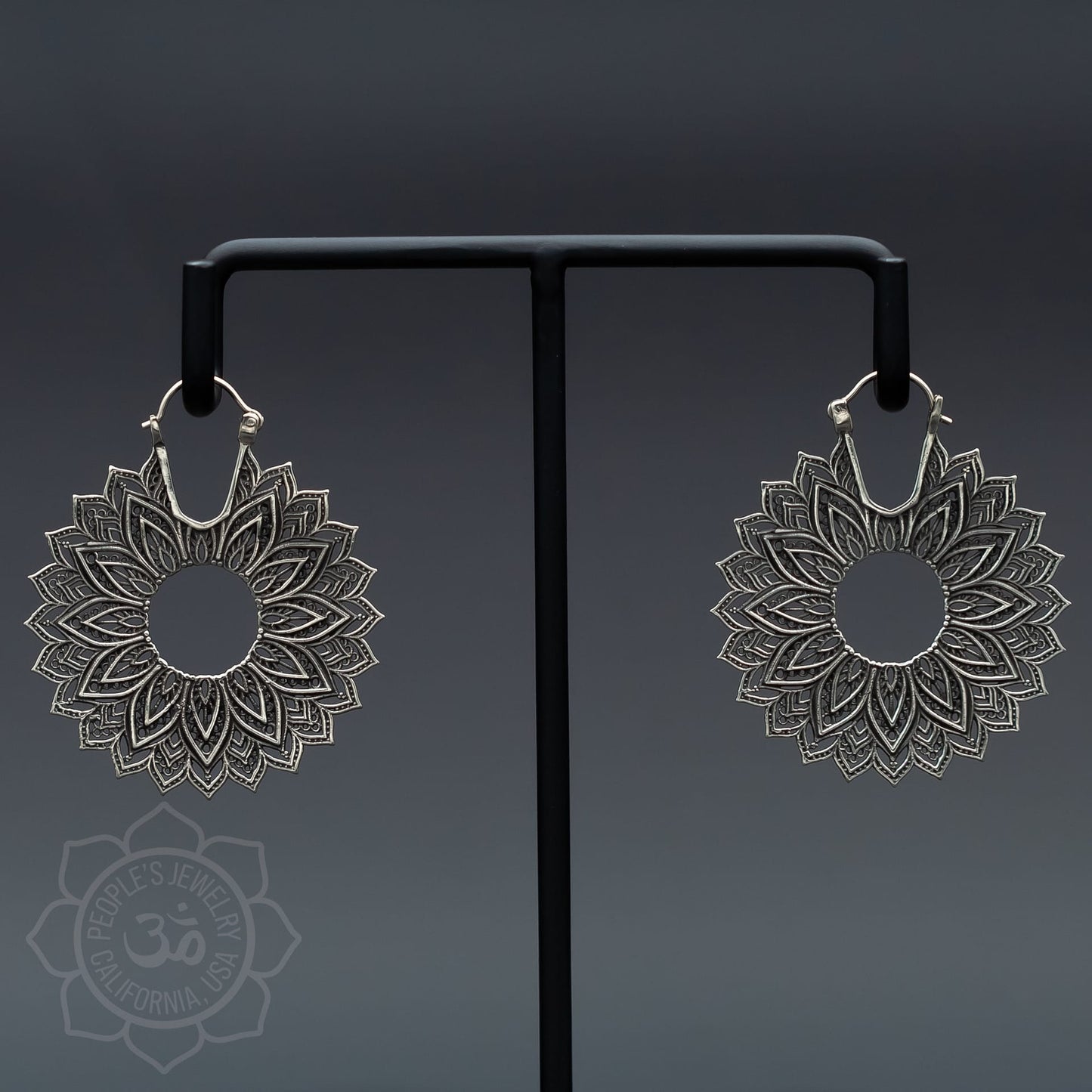 Brass Bloom Earrings by Peoples Jewelry