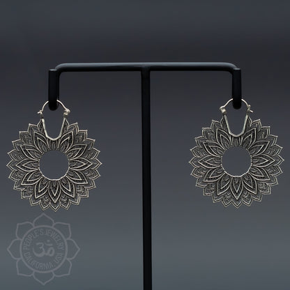 Brass Bloom Earrings by Peoples Jewelry