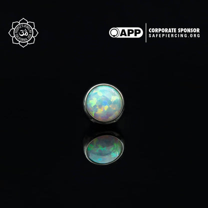 Threaded Opal Cabochon Ends by People's Jewelry