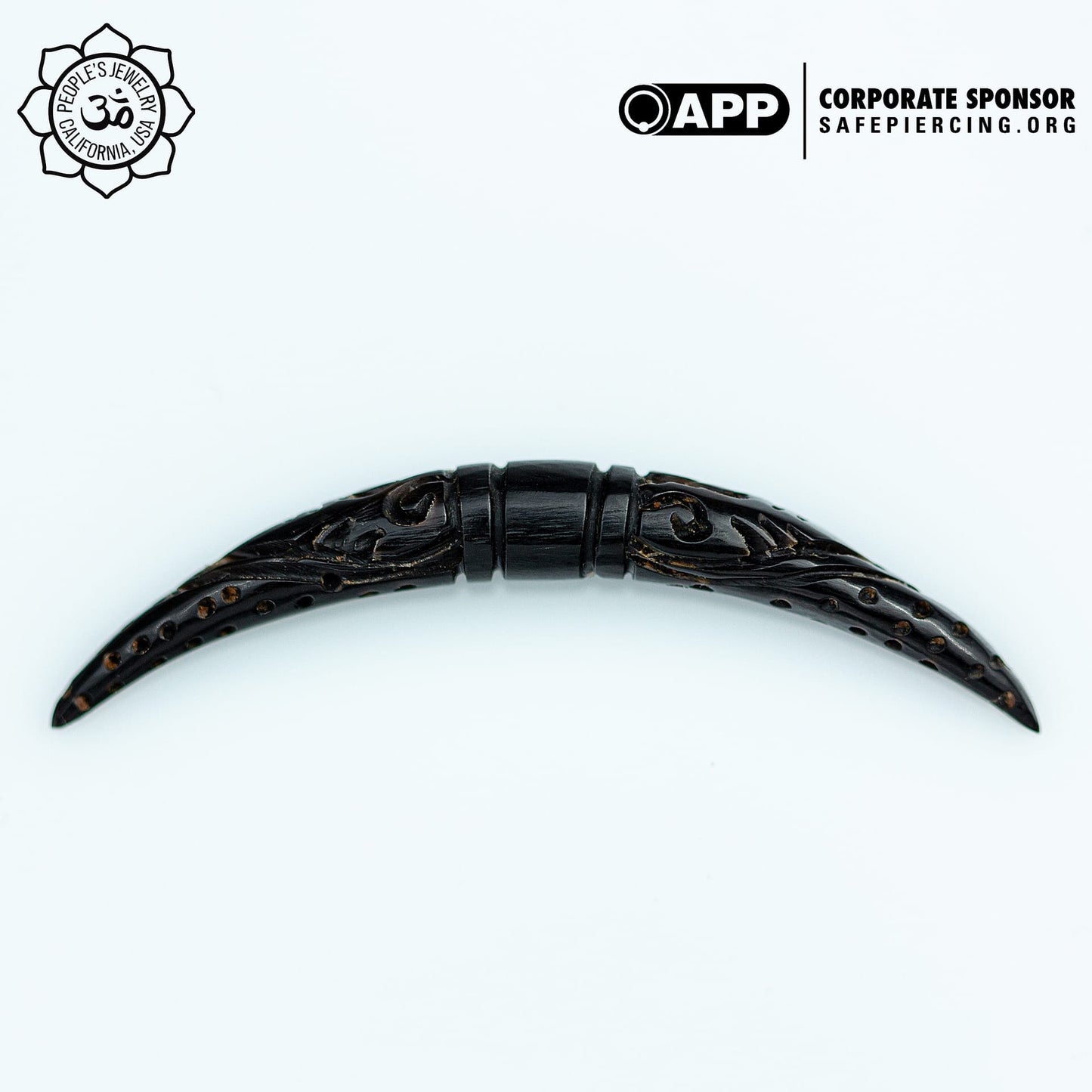 Carved Wind Horn Tusks by Peoples Jewelry