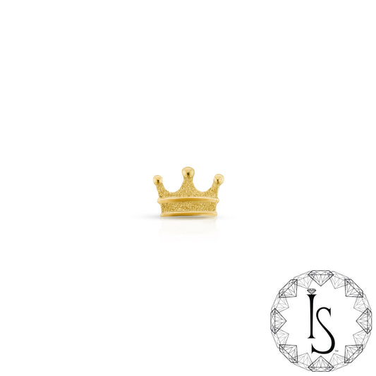 Threadless 18k Yellow Gold Crown End - Industrial Strength