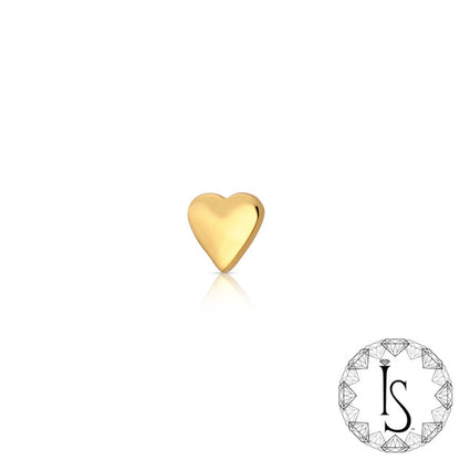 18k Gold Heart End - Industrial Strength