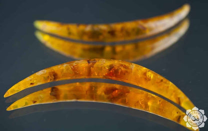 Reconstituted Amber Curved Tusks