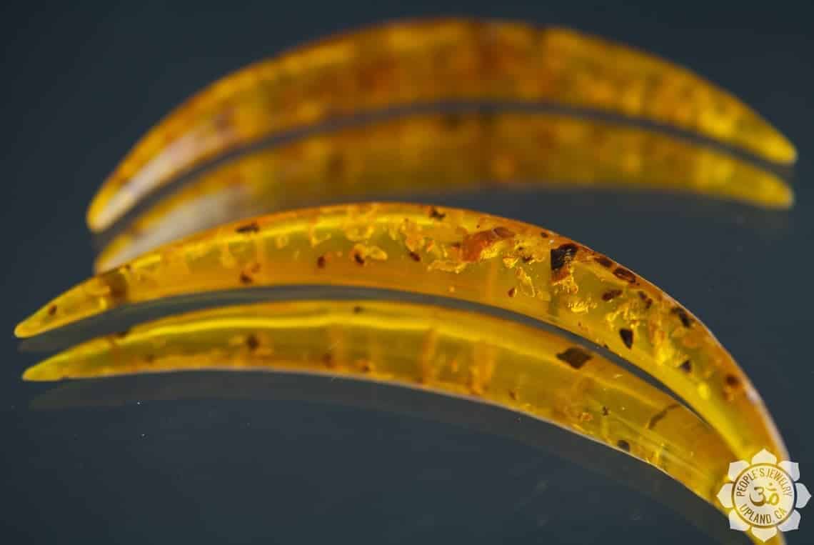 Reconstituted Amber Curved Tusks