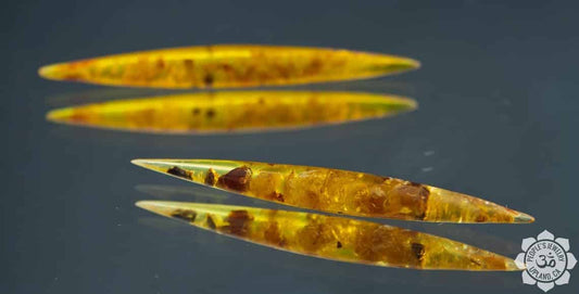 Reconstituted Amber Straight Tusks