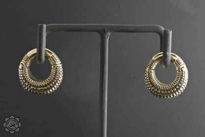 Intricate Brass Beaded Clickers by Peoples Jewelry