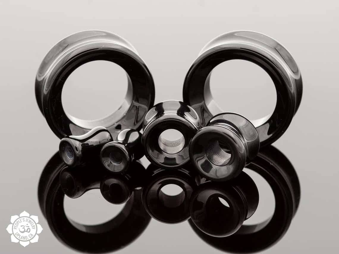 Black Agate Stone Eyelets