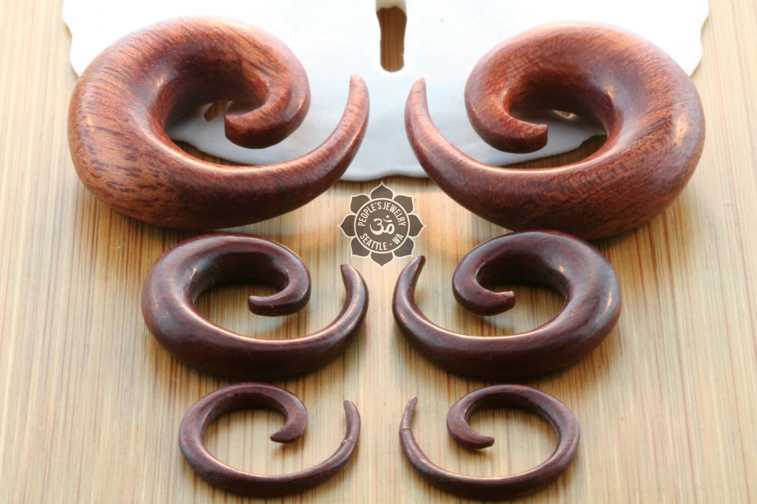 Bloodwood Spirals by People's Jewelry