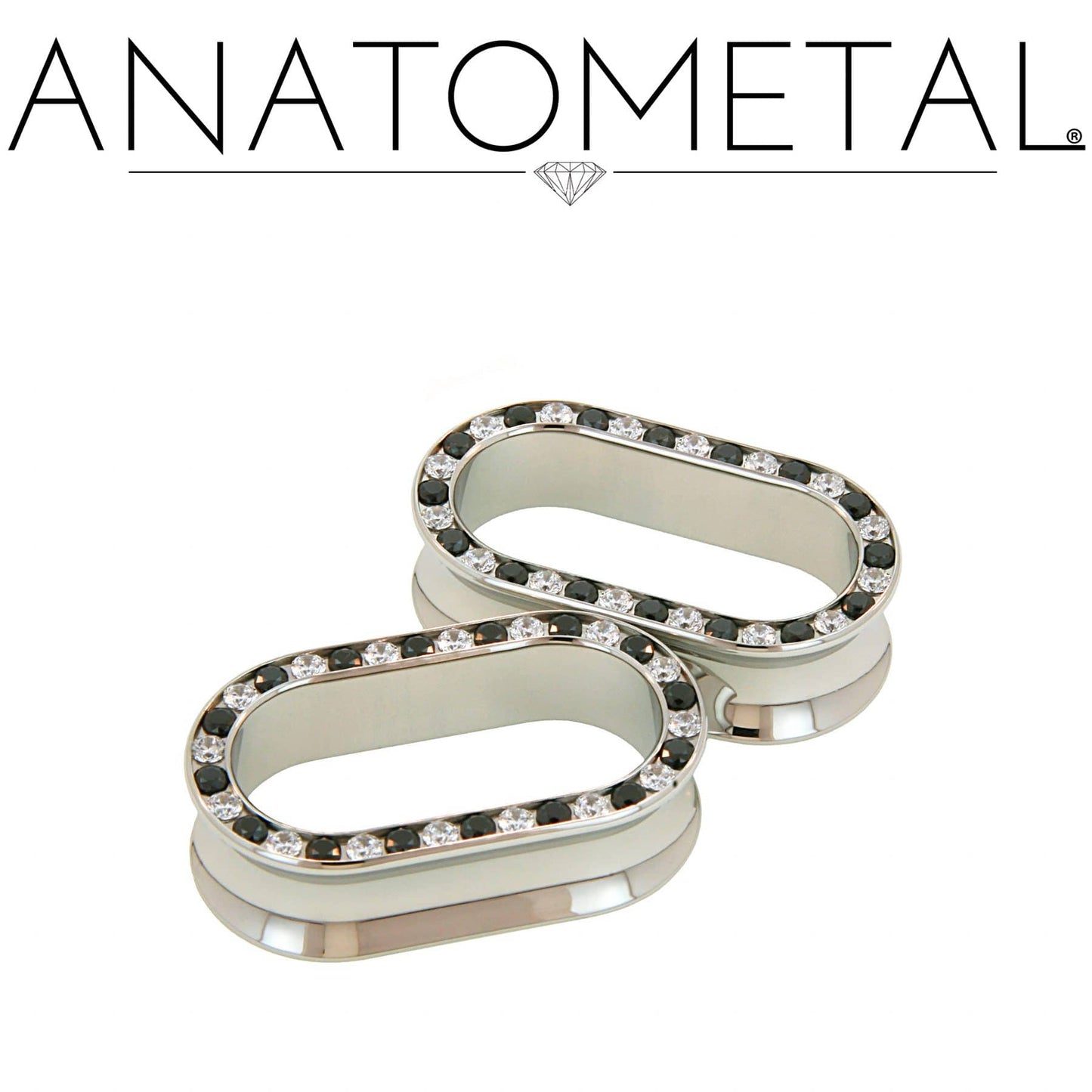 Gemmed Oval Eyelets by Anatometal