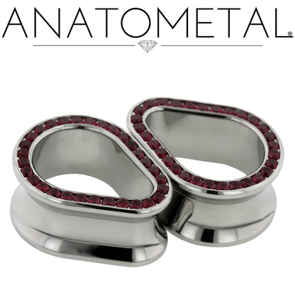 Gemmed Teardrop Eyelets by Anatometal