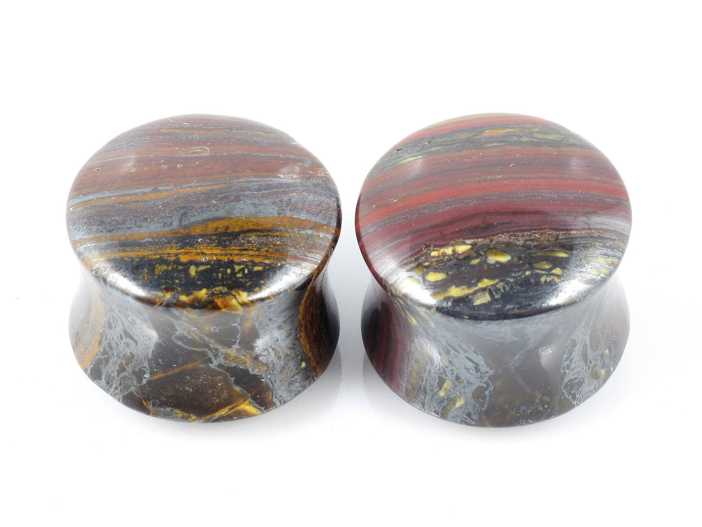 Tiger Iron Double Round Plugs