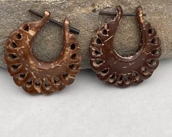 Coconut Pin Earrings