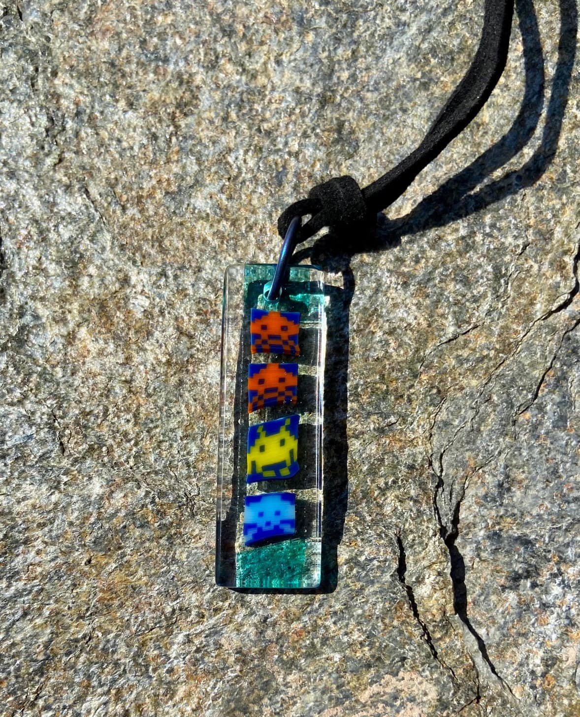 Space Invaders Troop Necklace by Gorilla Glass