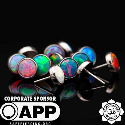 Threadless 5mm Opal Cabochons