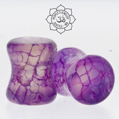 Purple Dragon Vein Plugs by Peoples Jewelry