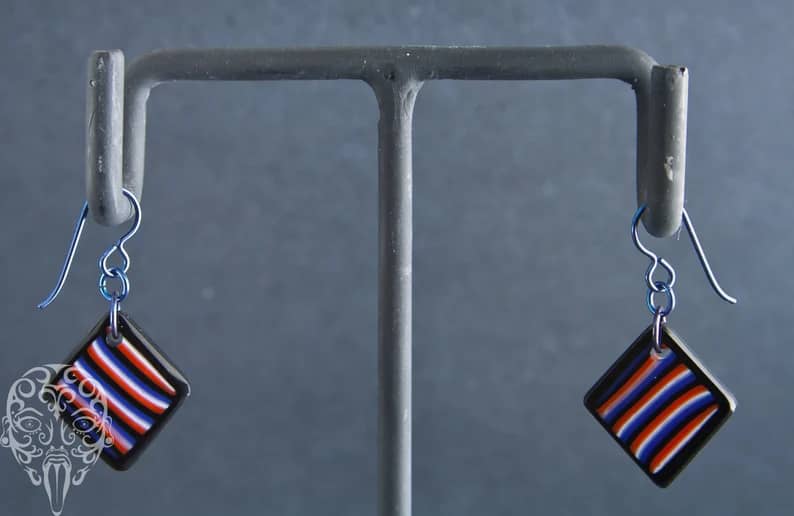 Gorilla Glass Sneakers Earrings