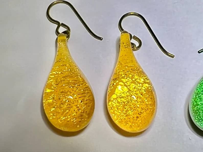 Gorilla Glass JOY Earrings yellow