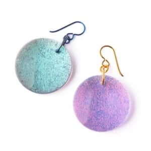 Deluxe Dichroic Eclipse Earrings