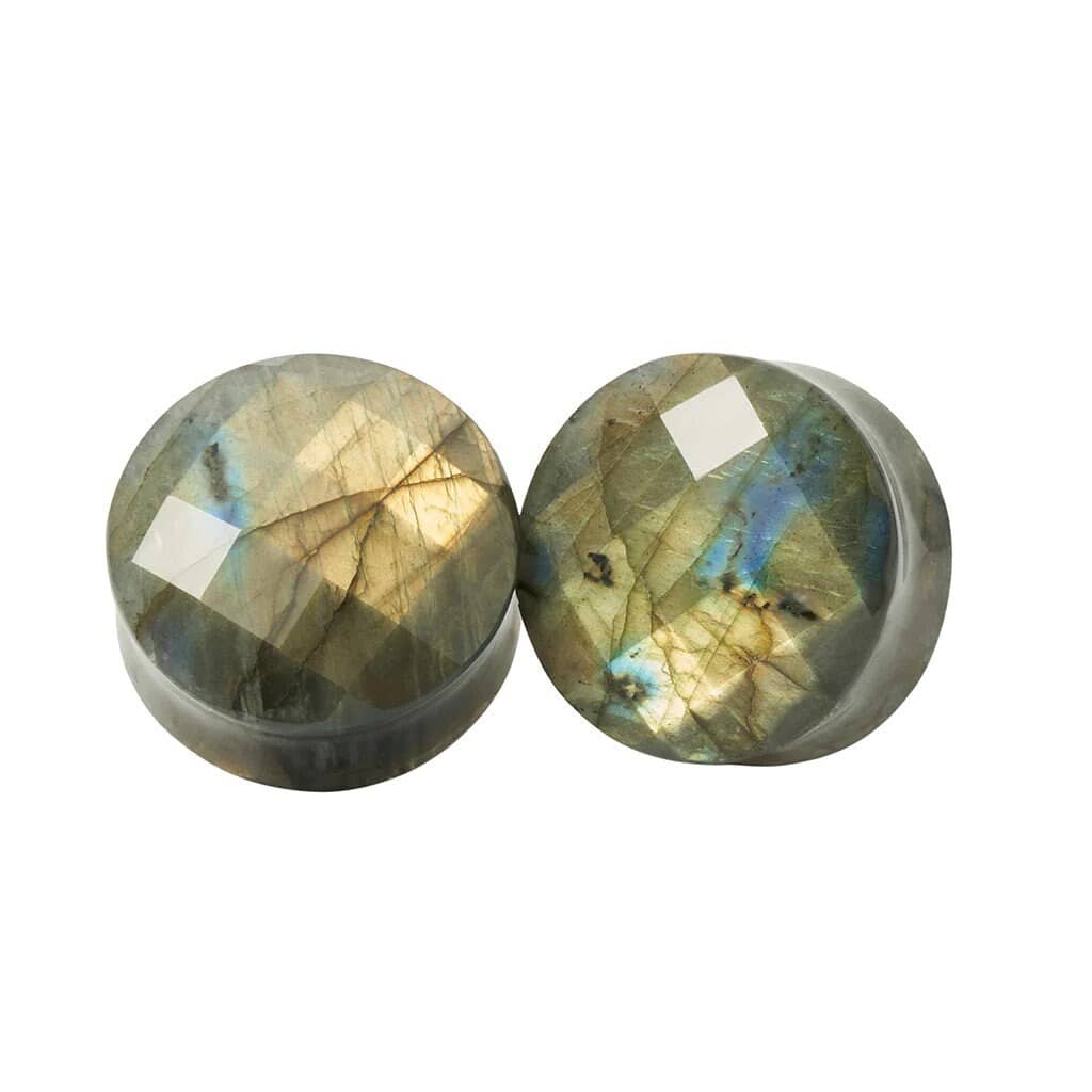 Gem Cut Labradorite Plugs by Diablo Organics