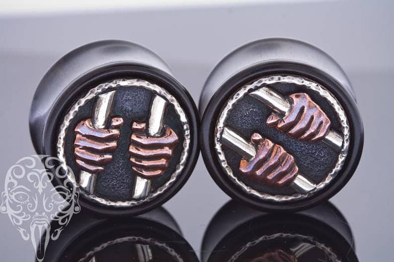 Let Me Out! Ebony Wood Plugs