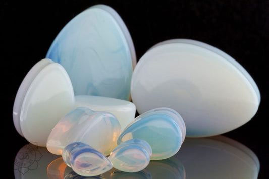 Double Flared Opalite Teardrops