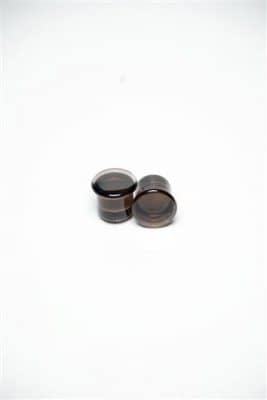 Single Flare Smokey Quartz Plugs