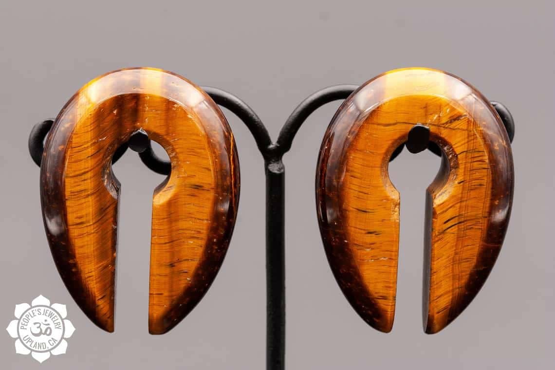 Yellow Tigers Eye Keyholes