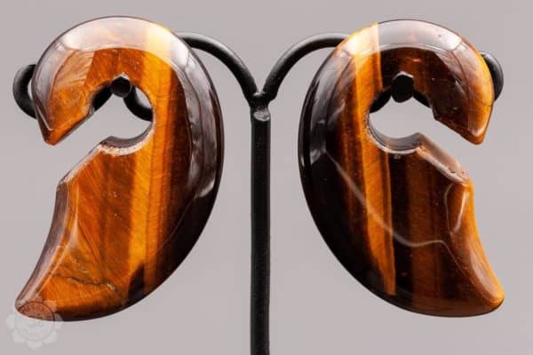 Yellow Tiger's Eye Stone Wing Weights